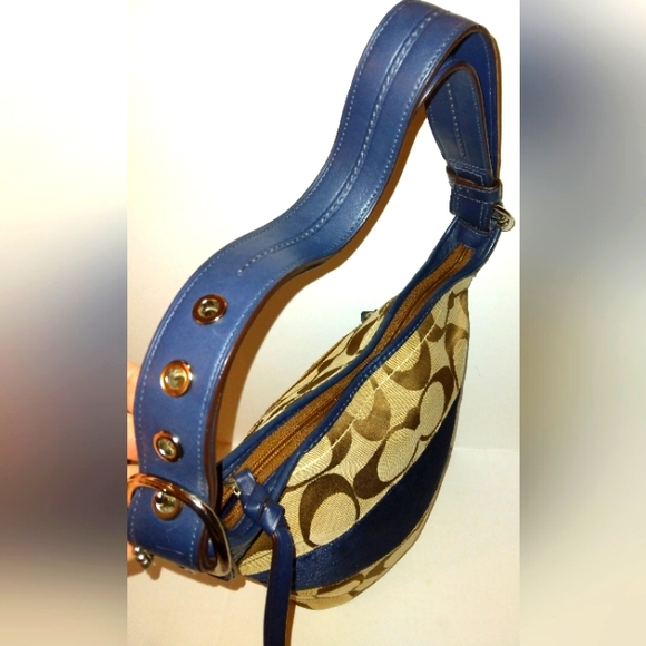 ☆Brand New☆COACH Signature Large Rugby Stripe 2 Way Duffle Crossbody - Picture 4 of 16